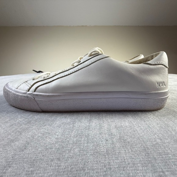 Madewell Sidewalk Low Top Sneakers White Leather Womens 8M MA134 FA20 - Picture 3 of 6